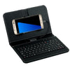 General Wired Keyboard Flip Holster Case For Andriod Mobile Phone 4.2''-6.8''