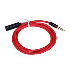 3.5mm Stereo Audio Headphone Cable Extension Cord M to F MP3 Aux Red