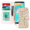 Galaxy S9 Case, FYY[Prevent Card Information Leaking Technique] Premium PU Leather Wallet Case with [Kickstand Feature] [Wrist Strap] [Shockproof Rubber Cover] for Galaxy S9
