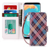 Galaxy S9 Case, FYY[Prevent Card Information Leaking Technique] Premium PU Leather Wallet Case with [Kickstand Feature] [Wrist Strap] [Shockproof Rubber Cover] for Galaxy S9