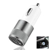 Powstro Universal Aluminium Dual USB Car Charger 12-24V 2.1A Vehicle Charger for iPhone 5 6S ipad Samsung Galaxy S4 S5 Tablet