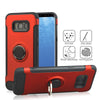 Hard PC Phone Cover 360 Rotate Ring Holder Phone Back Case Shockproof for Samsung Galaxy S8 Plus