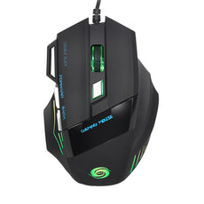 3200 DPI 7 Button 7D LED Optical USB Wired Gaming Mouse