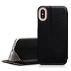iphone X Case, FYY 100% Handmade Genuine Leather Wallet Case with Card Slot and Kickstand Function for iphone X