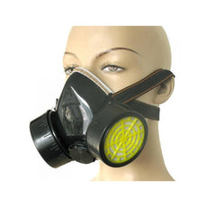 Double Cartridges Anti-dust Spray Paint Respirator Mask Breathing Mask for Industrial Gas Chemical Painting Use
