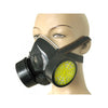 Double Cartridges Anti-dust Spray Paint Respirator Mask Breathing Mask for Industrial Gas Chemical Painting Use