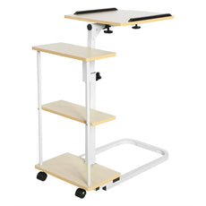 Multi-function Height Adjustable Table Sofa Table Computer Desk with Wheels  Overbed/Sofa Table Laptop Cart