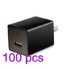 Wirelee HD 1080P Hidden Camera USB Wall Charger Wireless Home Security Covert Camcorder Adapter With A Card Reader Support WiFi Max 32GB TF Card (Not included SD card)