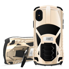 FYY iPhone X Case, [Supercar] Shock Absorption Protective Case with Kickstand for Apple iPhone X Edition(2017)