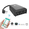 FORNORM WiFi Smart US Plug 1 to 3 Extension Socket Outdoor Smart Outlet IP44 Waterproof Timer For iOS Android Smart Home